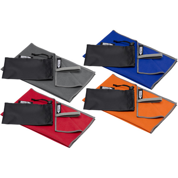 Pieter GRS ultra lightweight and quick dry towel 30x50 cm - Grey