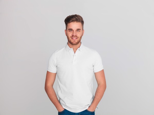 Polo Shirt Bartel Blanco - White / XXL