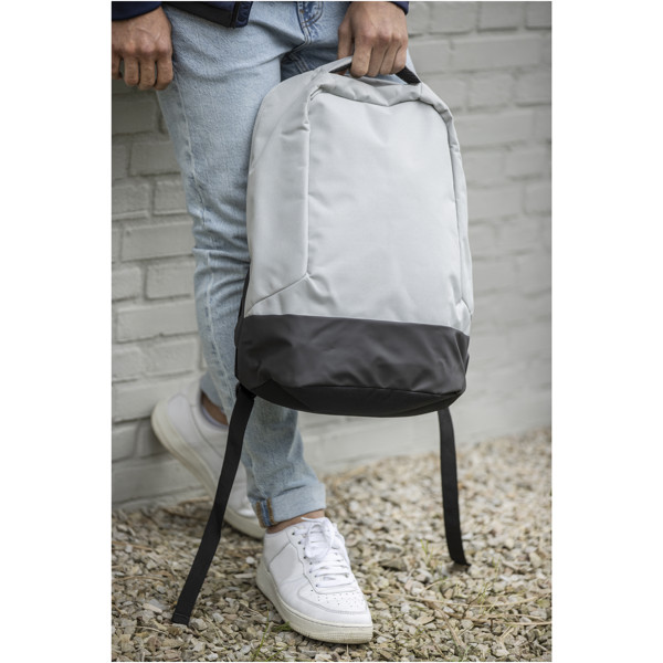 Cover GRS RPET anti-theft backpack 18L - Grey