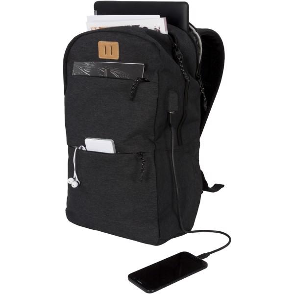 Cason 15" laptop backpack - Charcoal