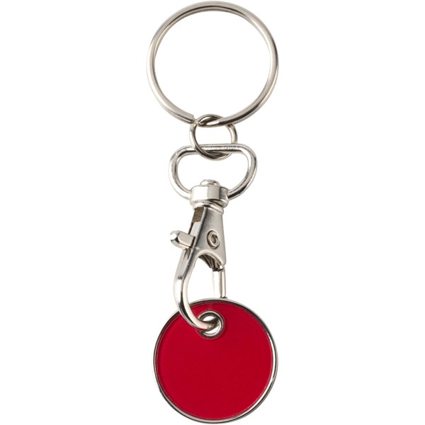 Rory keyring with trolley coin - Red