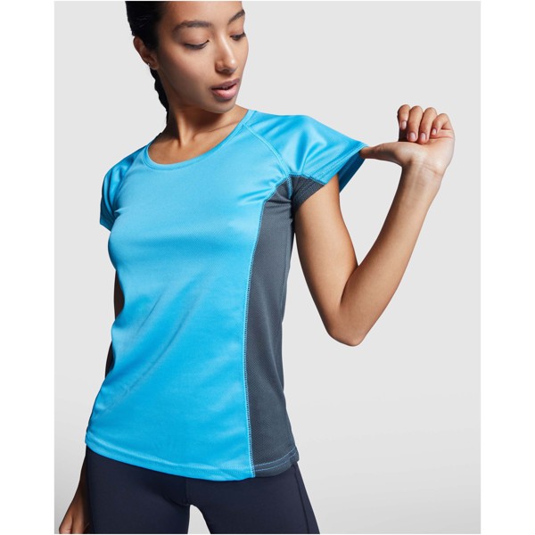 Shanghai short sleeve women's sports t-shirt - Red / Dark Lead / roly-M