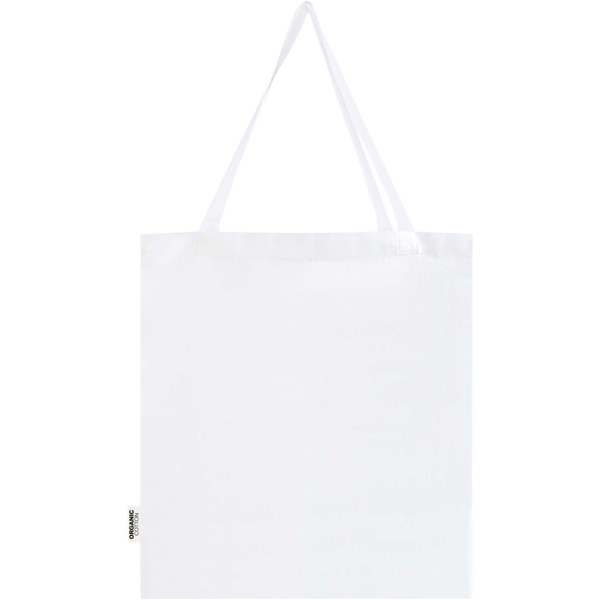 Odisha 180 g/m² OCS organic full gusset tote bag 14L - White