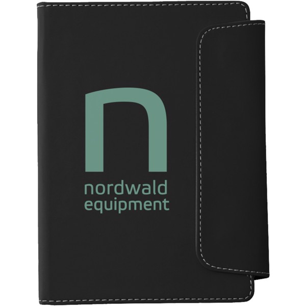 Horsens A5 notebook with stylus ballpoint pen - Solid black