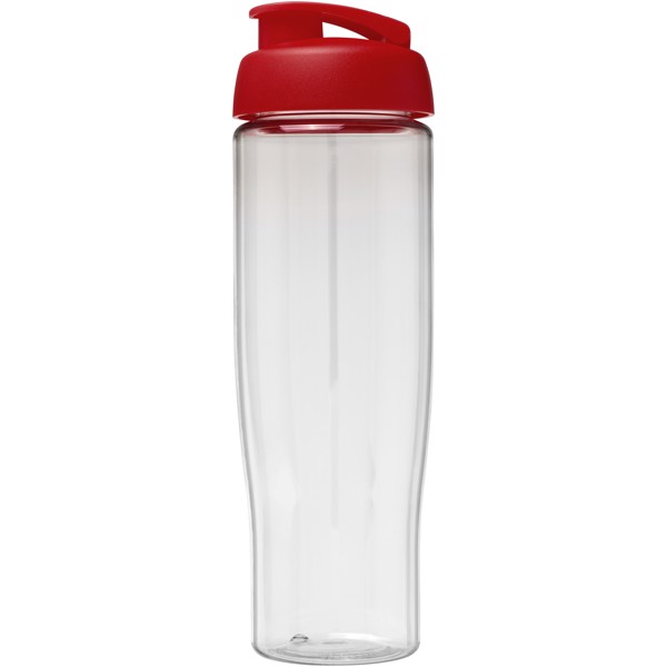 Sportovní láhev s vyklápěcím víčkem H2O Tempo® 700 ml - Průhledná / Červená s efektem námrazy