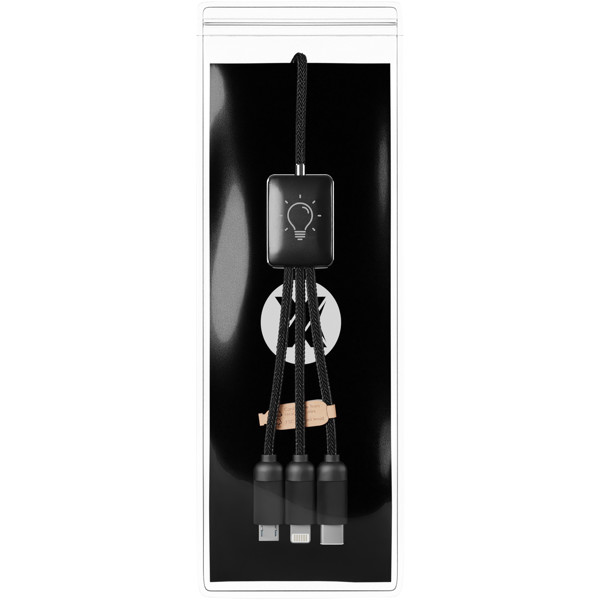 SCX.design C28 5-in-1 extended charging cable - Black / White