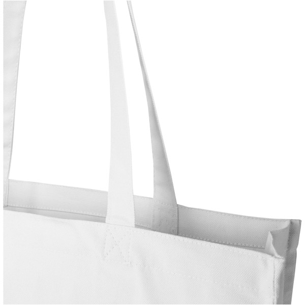 Florida 270 g/m² GRS recycled gusset tote bag 14L - White