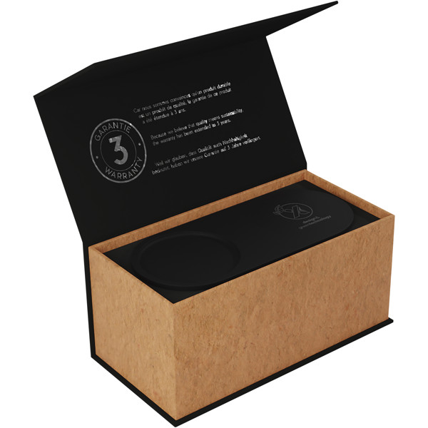 SCX.design W17 10W light-up logo wireless charging pad and bamboo pencil holder
