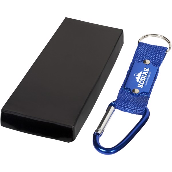 Strap carabiner keychain