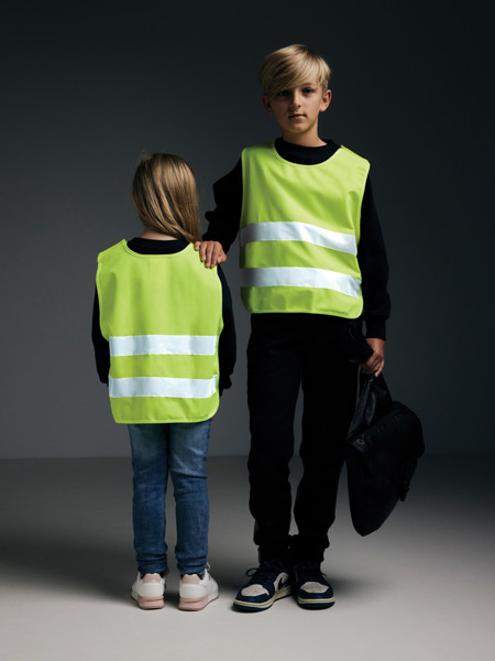 GRS recycled PET high-visibility safety vest 3-6 years