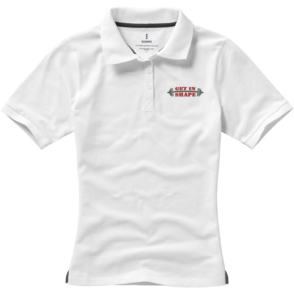 Calgary short sleeve women's polo - White / XS