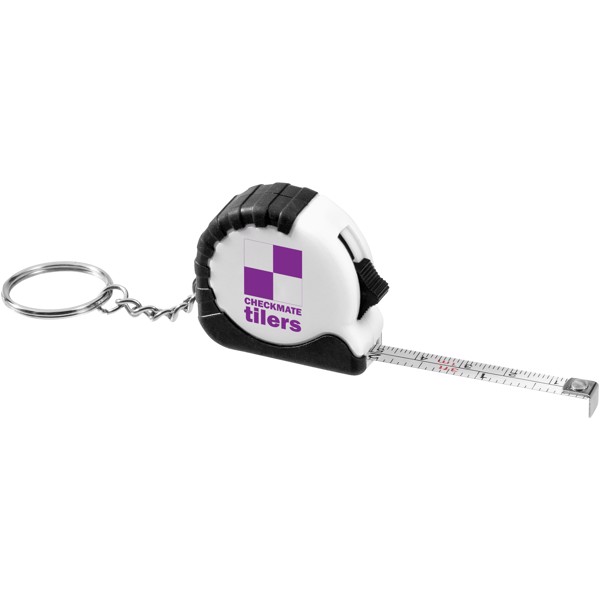 Habana 1 Meter Maßband mit Schlüsselkette - weiss