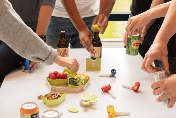 Wheat straw 4pcs kitchen set