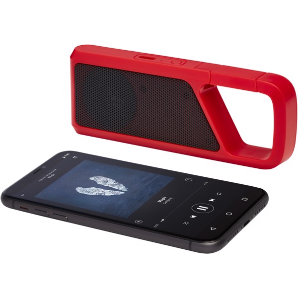 Bluetooth® reproduktor Clip-Clap 2 - Červená s efektem námrazy
