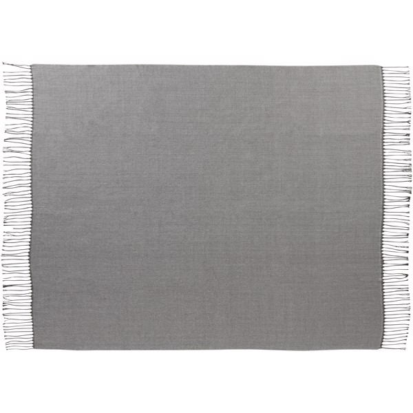 Haven herringbone throw blanket - Grey