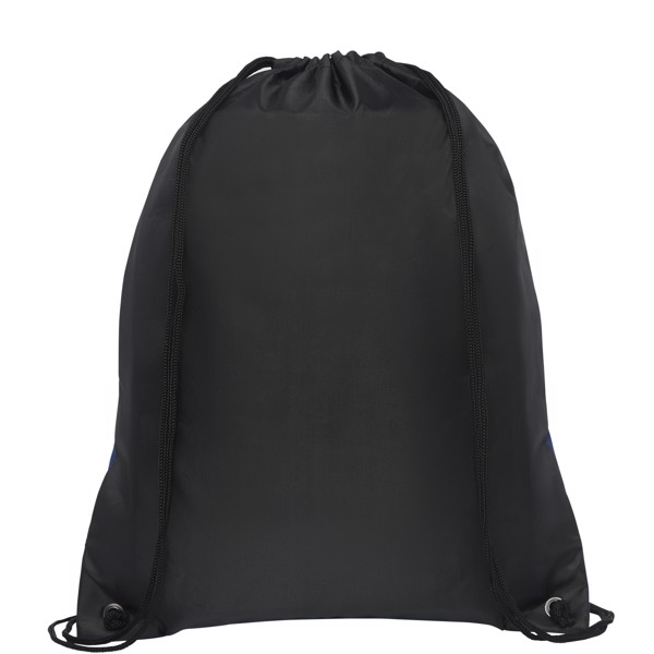Hoss foldable drawstring backpack - Heather navy