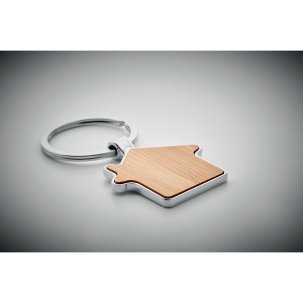 House key ring metal bamboo Burnie