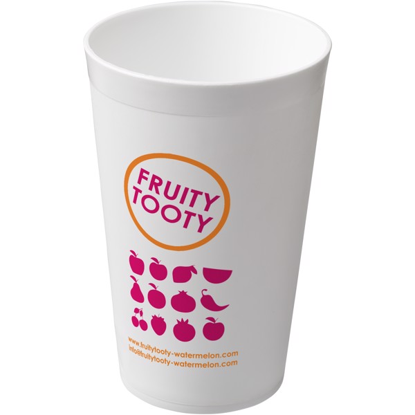 Drench 300 ml plastic tumbler - White