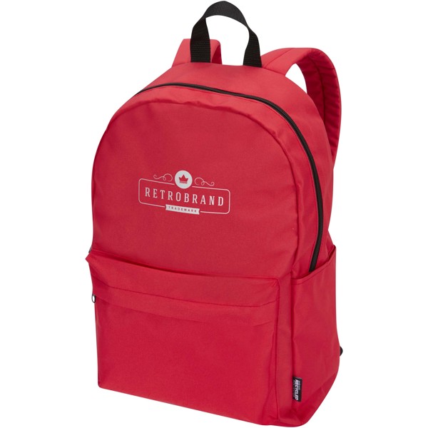 Byron 14\" GRS recycled city laptop backpack 16L - Red