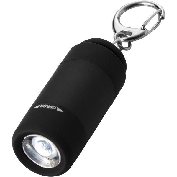 Avior rechargeable LED USB keychain light - Solid black