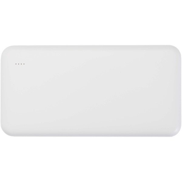 Intan 10.000 mAh 10W recycled plastic power bank - White