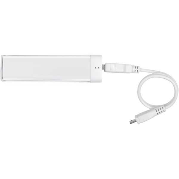 Flash 2200 mAh power bank - White