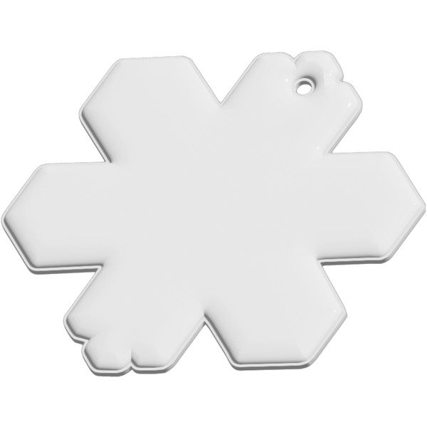RFX™ H-10 snowflake reflective PVC hanger - White