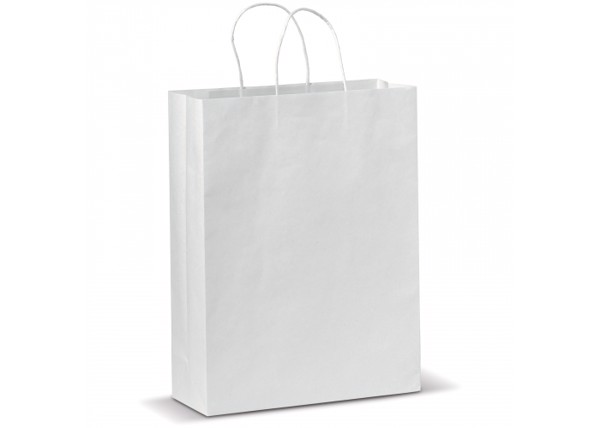 Kraft bag large - White