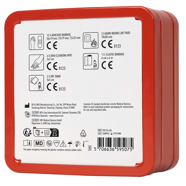 MyKit First Aid tin kit - Red