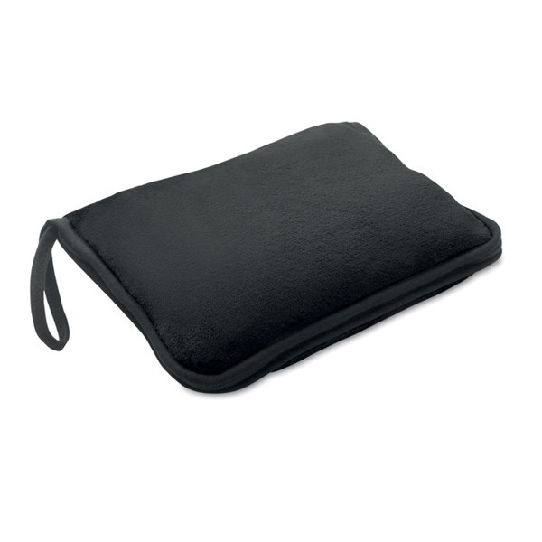 2 in 1 travel blanket set Cozy - Black
