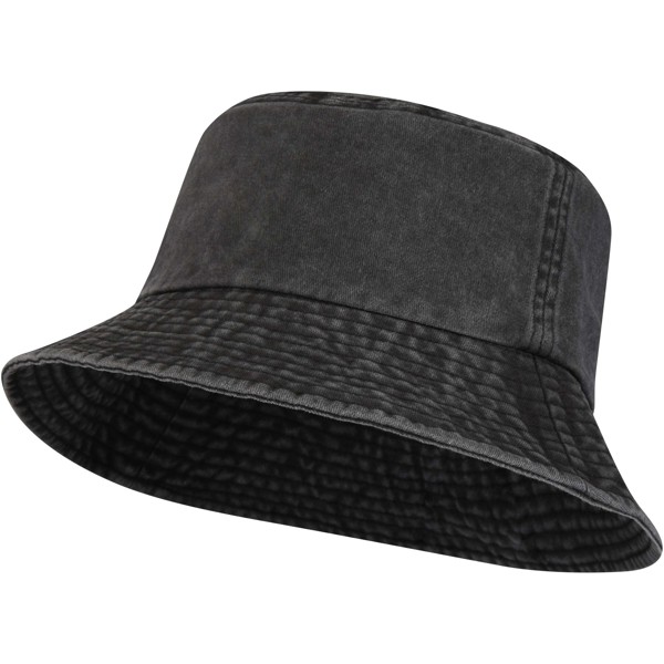 Mitica washed sun hat - Black