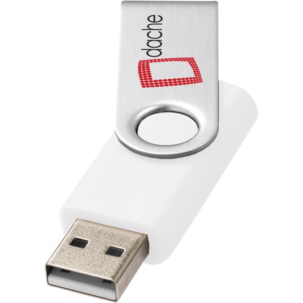 USB disk Rotate-basic, 16 GB - Bílá