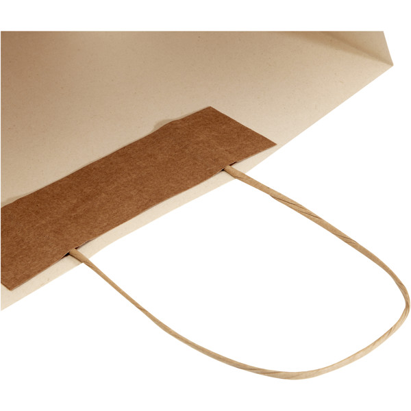 Agricultural waste 150 g/m2 paper bag with twisted handles - 31 x 12 x 41 cm