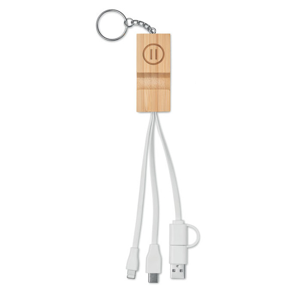 Bamboo key ring and stand Clauerc