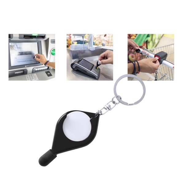 Keyring Coin Frits - White