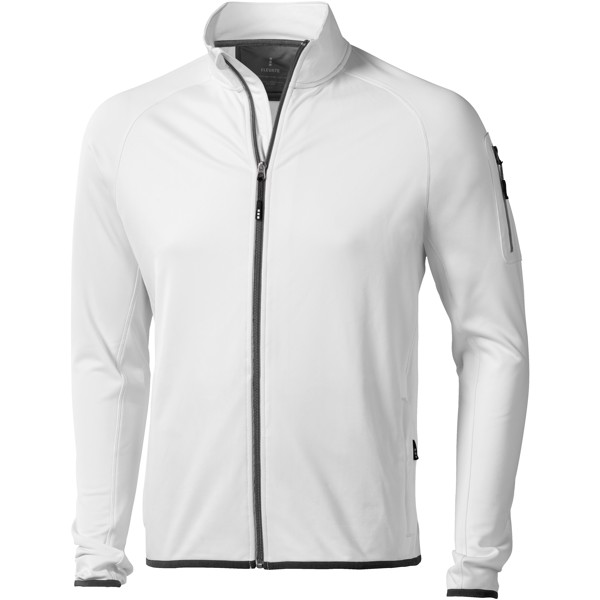 Mani men's performance full zip fleece jacket - White / XL