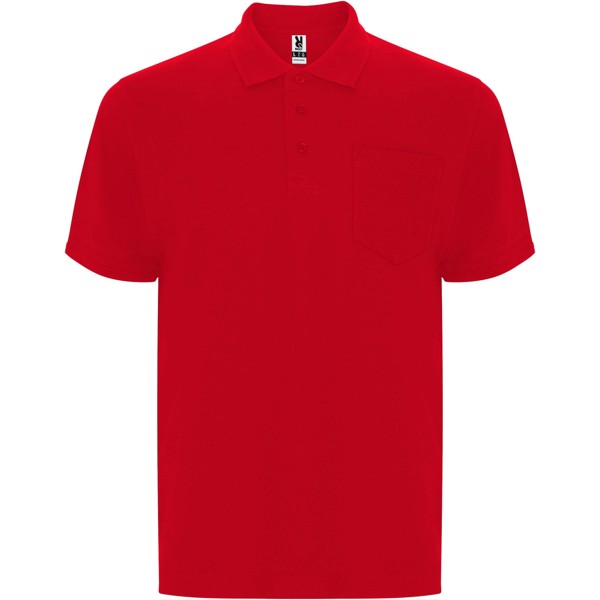 Centauro Premium short sleeve unisex polo - Red / 3XL
