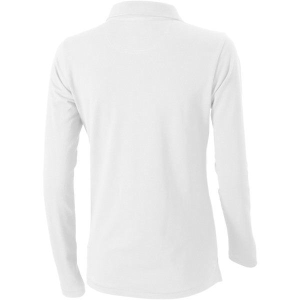 Oakville long sleeve women's polo - White / XS