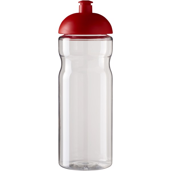Sportovní láhev s kupolovitým víčkem H2O Base® 650 ml - Průhledná / Červená s efektem námrazy