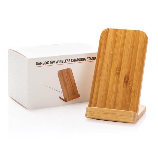 Bamboo 5W wireless charging stand