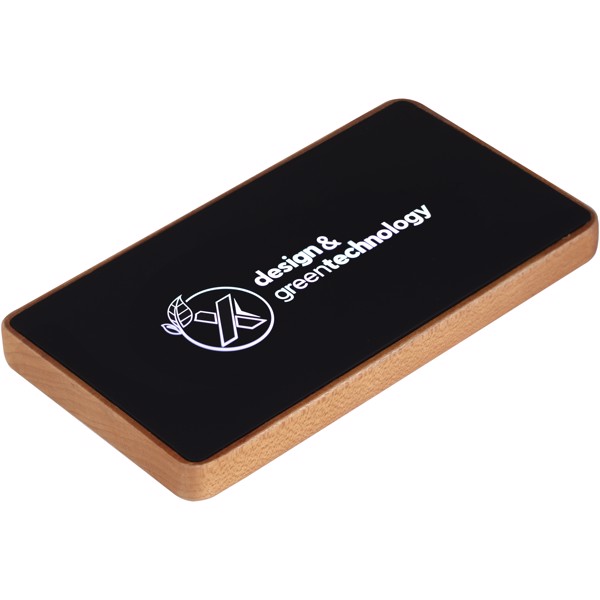 SCX.design Batería externa de madera de 5000 mAh P35 - Madera / Negro intenso