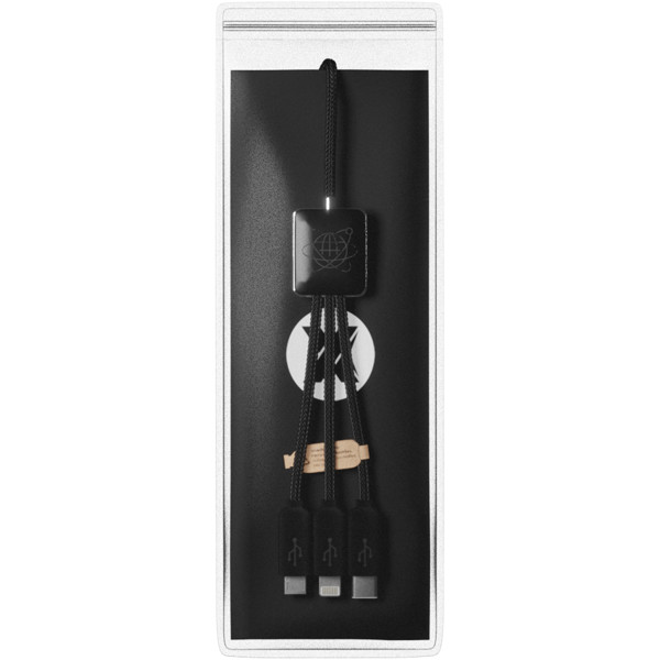SCX.design C45 5-in-1 rPET charging cable with data transfer