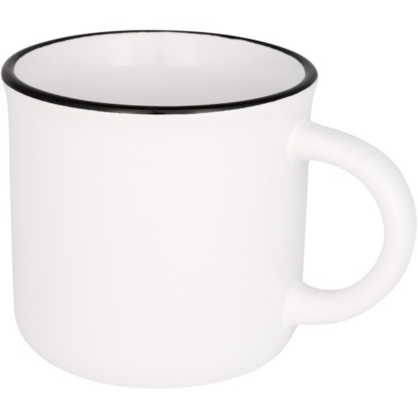 Taza de cerámica de 310 ml "Lakeview" - Blanco