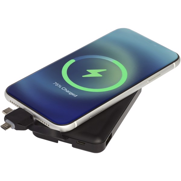 Batería externa inalámbrica de 5000 mAh con cable 3 en 1 "Kano"