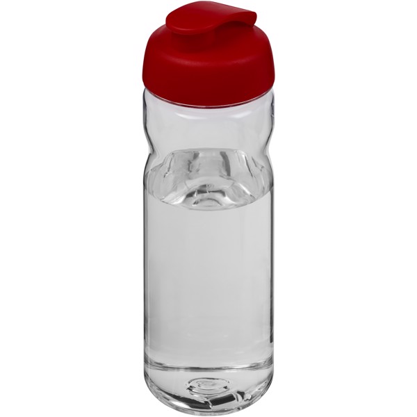 Sportovní láhev s vyklápěcím víčkem Base Tritan™ 650 ml - Průhledná / Červená s efektem námrazy