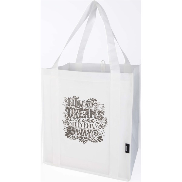 Liberty GRS recycled non-woven bottom board tote bag 29L - White