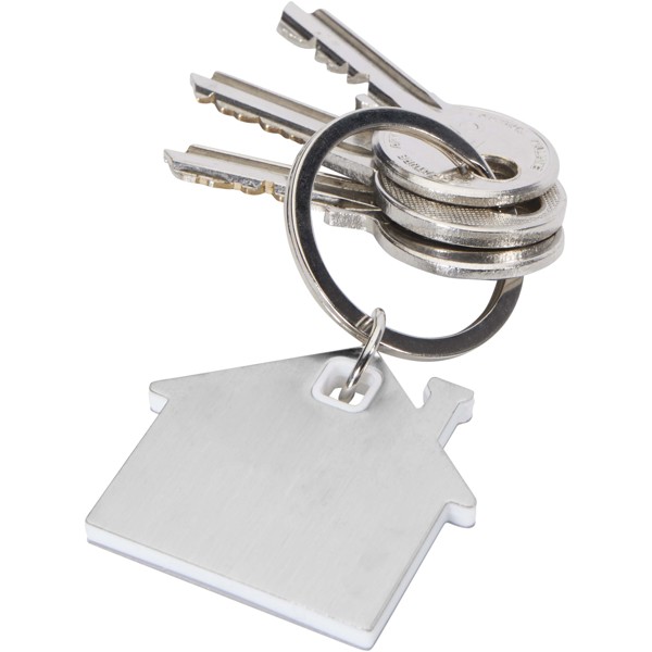 Nook house-shaped keychain - White