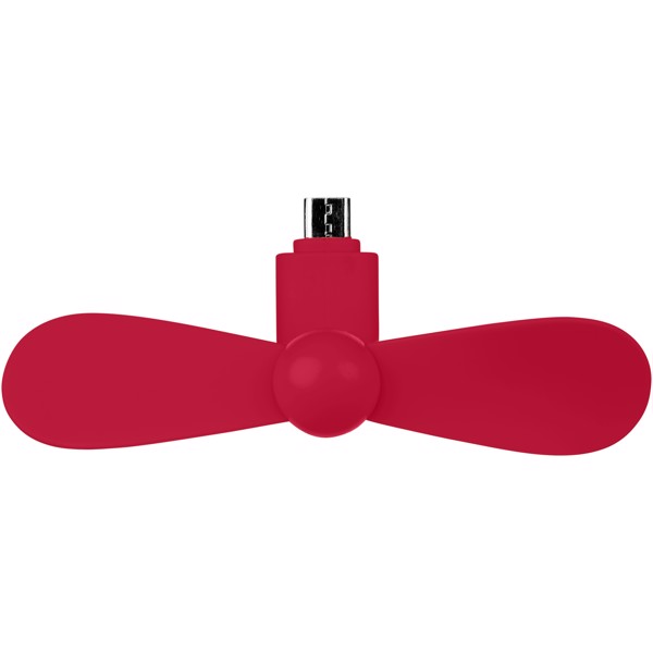 Micro USB Fan Airing - Červená s efektem námrazy