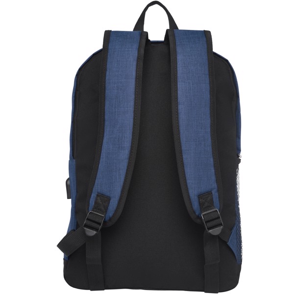 Hoss 15.6\" business laptop backpack 16L - Heather Navy