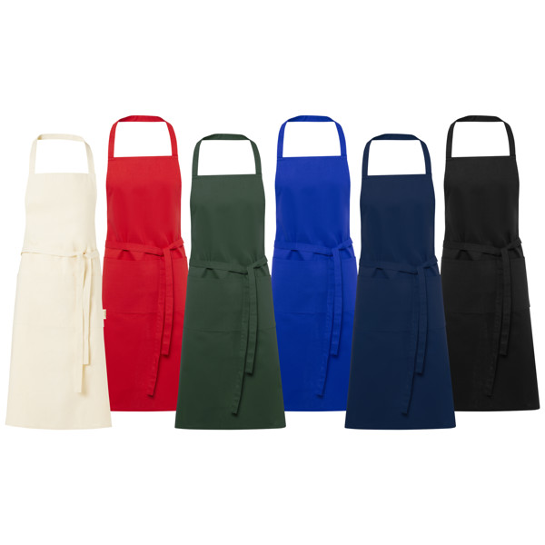Orissa 200 g/m² organic cotton apron - Forest Green